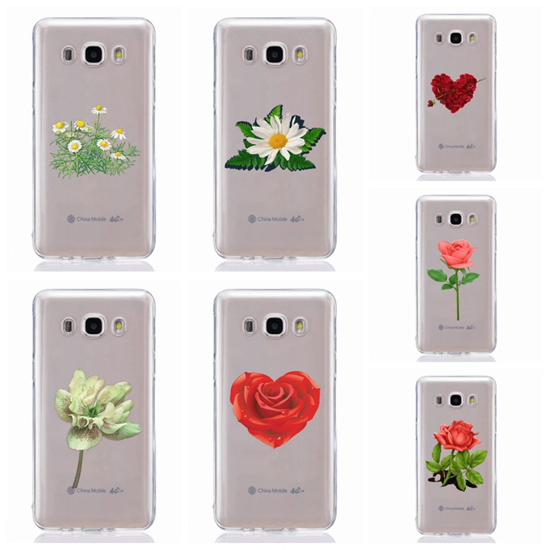 For Samsung Galaxy A3 A5 2016 2017 A300 A320F A510 A520F TPU Colorful Soft Flower Heart Painted Desig Cover Case Fundas F334 |