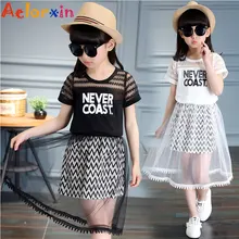 Детское платье принцессы для девочек, летнее платье Эльзы с короткими рукавами для девочек, Robe Fille, Детские платья для девочек 2, 4, 6, 8, 10, 12 лет