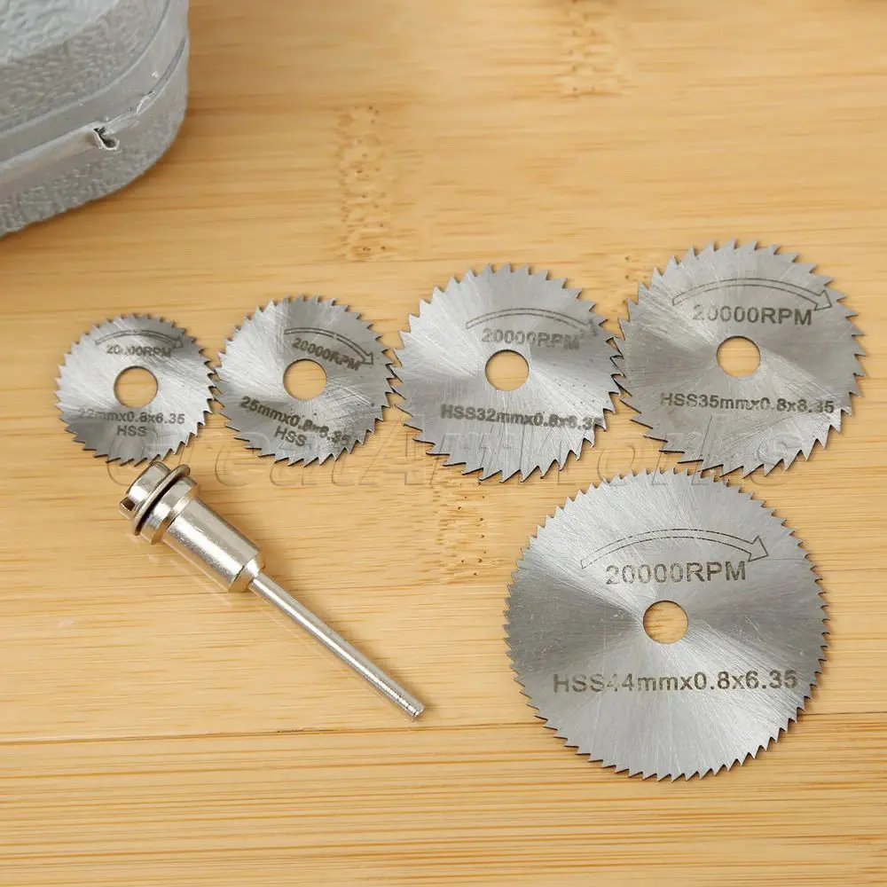dophee 6Pcs Mini HSS Rotary Tool Circular Saw Disc Wheel Blade for