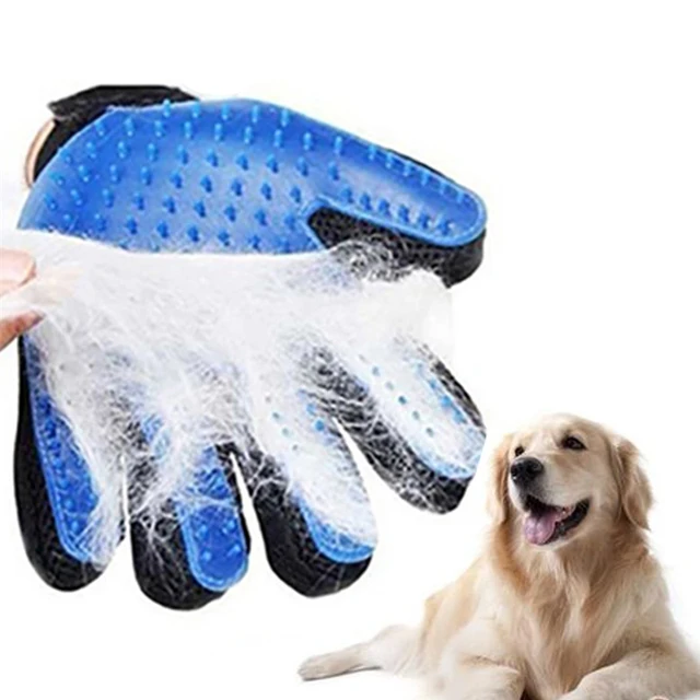 Silicone Dog Pet Grooming Glove For Cats Brush Comb Desheddin Hair