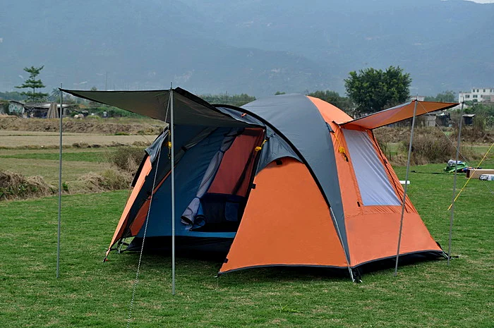 ФОТО Special Genuine 2-3 persons outdoor camping tent/Four Seasons Beach Leisure Family hiking fishing rainstorm tent