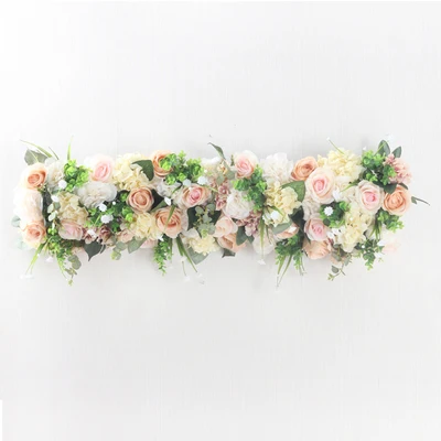 100 см искусственный шелк роза ряд DIY свадебный дорожный направляющий Арка Декоративные искусственные цветы открытие студия реквизит цветок - Цвет: A1