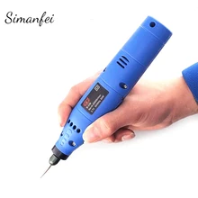 Беспроводная зарядка электрическая шлифовальная машина Мини дрель шлифовальный набор фрезерование полировка сверление резка гравировальный инструмент