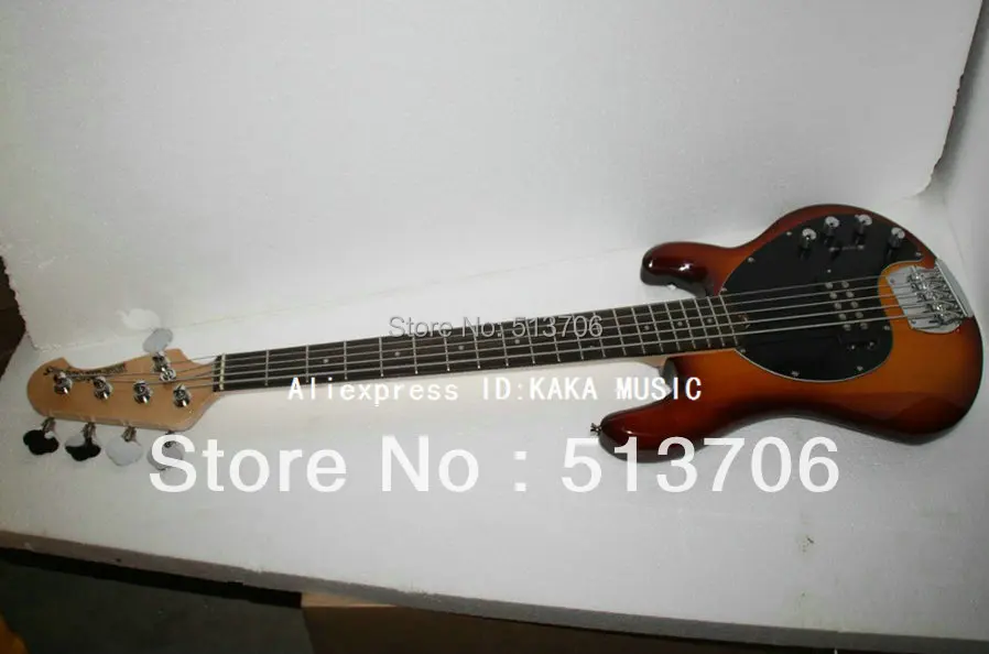 Новейшие винтажные Sunburst 5 струны для электрической Басс Китай гитары