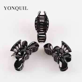 

Female New style Bow black plastic Hair Claws Jaw Clips Girls Hair Accessories Holder for Women Black Headwear 24pcs/lot SYHC38