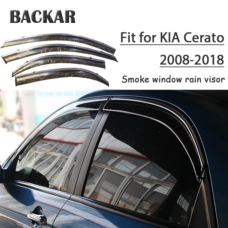 Backar 4 шт. Авто Windows ветра дождя для кіа Cerato Седан 2008-2018 солнцезащитный козырек