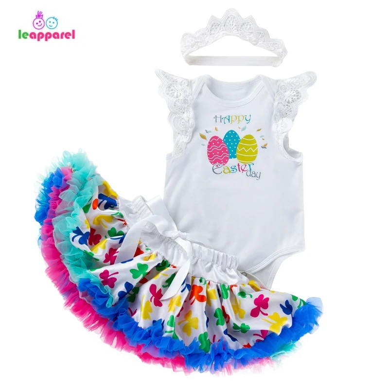 Baby Girls Happy Easter Day Layette Set Sleeveless Top Shirt Lace Bow Tutu Skirt Outfits Ribbon 3-Piece Set Toddler Infant Girls Baby Girls Happy Easter Day Layette Set Sleeveless Top Shirt Lace Bow Tutu Skirt Outfits Ribbon 3-Piece Set Toddler Infant Girls
