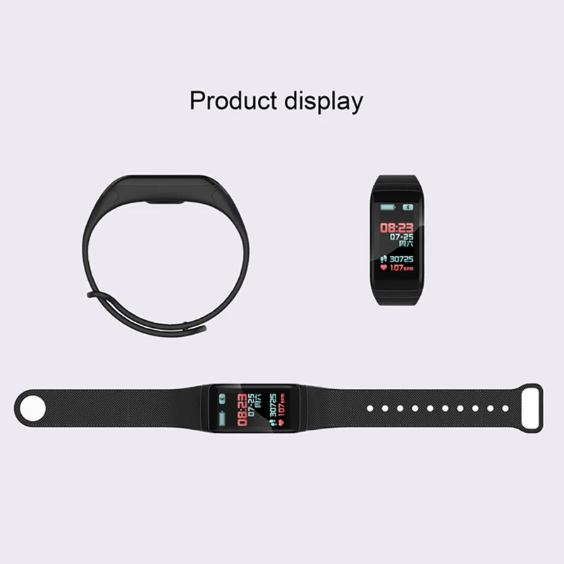 KESHUYOU smart Wristbands Bluetooth fitness bracelet watch passometer smart band heart rate monitor for IOS Android Phone