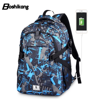 

Boshikang Large Capacity Men Laptop Backpack Multifunction Backpack For Teenagers Business Shoulder Bag Casual Travel Backpack
