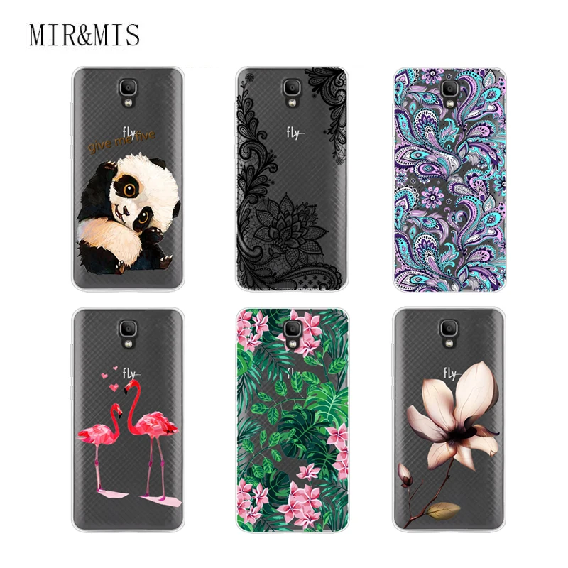 Case For Fly Fs514 Cirrus 8 5.0 inch Transparent Printing Drawing Silicone Phone Cases Cover Inch |