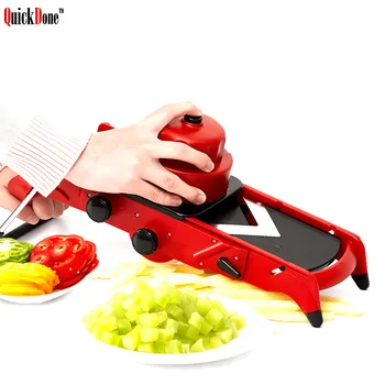

QuickDone Manual Vegetable Slicer Mandoline Fruit Cutter Carrot Potato Grater Adjustable Shredder kitchen Accessories AKC6111