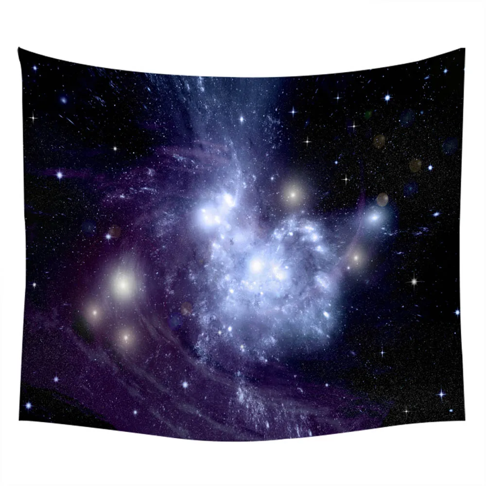 Психоделический Ночной Звездное небо звезды космическая галактика планета Вселенная космическое пространство гобелен художественный Декор настенный гобелен - Цвет: GT-35-5