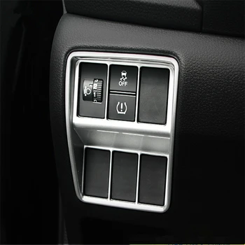 

car auto cover Styling For Honda CR-V CRV 2017 ABS plastic console front head lamp light headlamp switch cap sticker trim