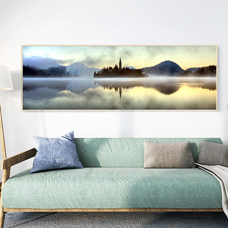 

Art Pictures HD Printed Home Decor Posters Framework 1 Panel Nature Landscape Modern Painting On Canvas Living Room Wall
