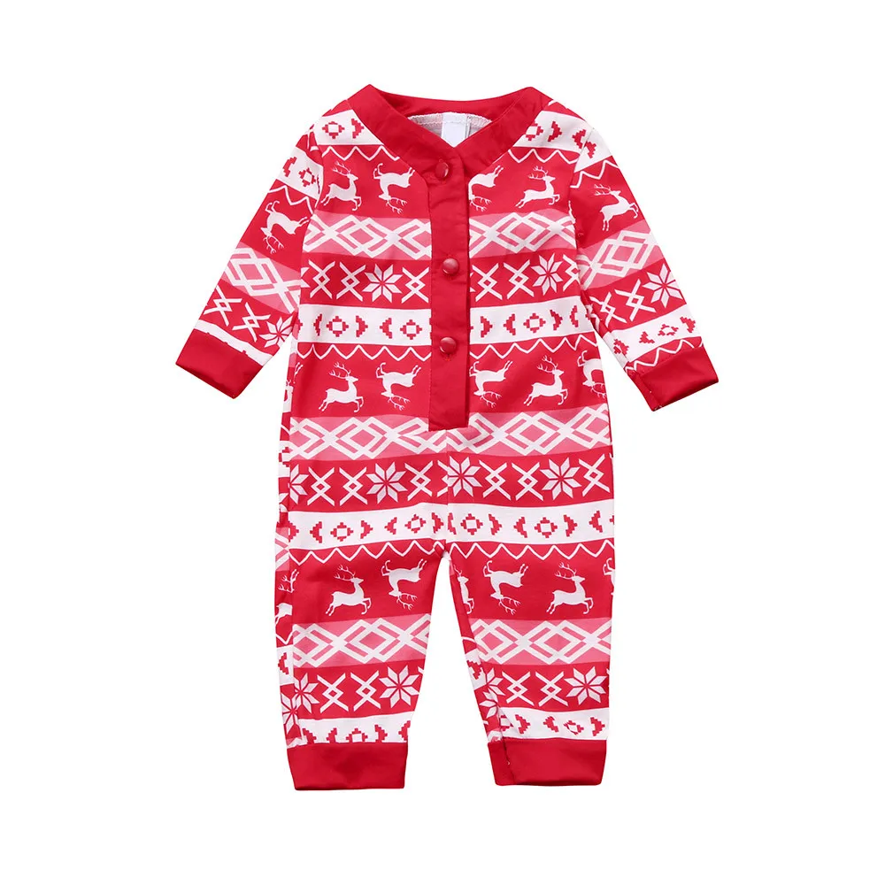 

ARLONEET baby Christmas Cotton fabric rompers Environmental protection boy Girl Deer Pajamas Romper Jumpsuit Christmas L0926