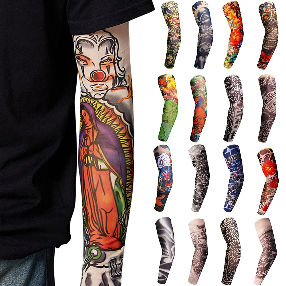 

Tattoo Sleeve Arm Tattoo sunscreen Tattoo Cooling Arm bicycle Sleeves UV Sleeves Arm Tattoo Sleeves Sun protection cuff D30