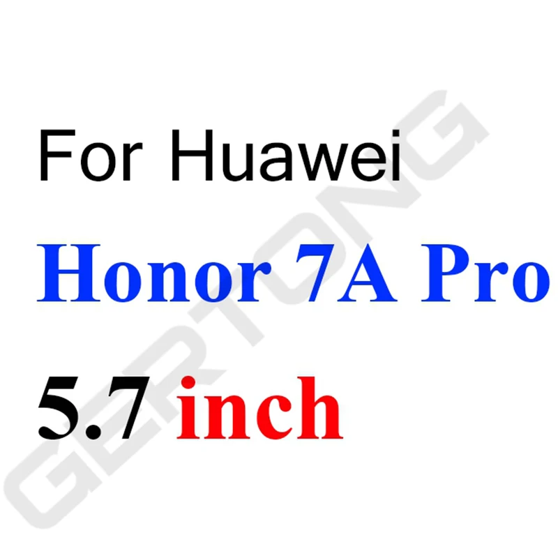 Прозрачное закаленное стекло для huawei Honor 7C 7A 6C Pro 8 9 Lite Y6 Y5 Y7 Prime ультратонкая защитная пленка - Цвет: For Honor 7A Pro 5.7