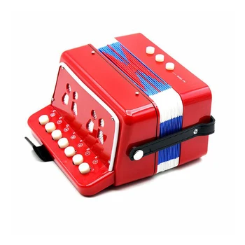 

Children Wooden Accordion Music Instrument Musical Toys Oyuncak Girl 7 Keys Button Brinquedo Menina Juguetes Oyuncaklar