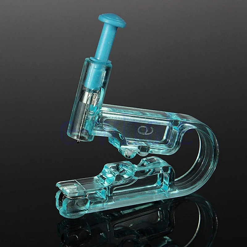 

2017 New Healthy Safety Disposable Unit Ear Studs Piercing No Pain Nose Ear Piercing Gun Piercer Tool