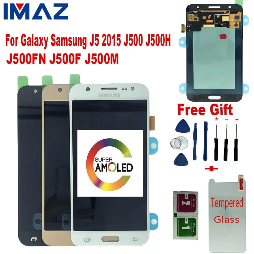 IMAZ SUPER AMOLED 5 &quotLCD для Samsung Galaxy J5 2015 J500 J500H J500FN J500F/M дисплей сенсорный экран