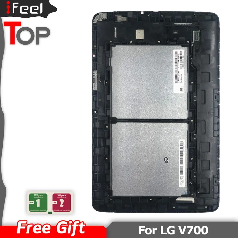 

New LCD Display + Touch Screen Digitizer With Frame Assembly For LG G Pad 10.1 V700 VK700 10.1inch Black