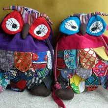 30 шт. гарантия, мода новая ручная сумка с совой/ручной работы ремесло сумка с совой/Детский рюкзак ранец