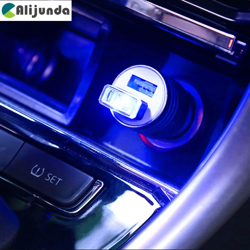 Автомобильный светодиодный атмосферный декоративный светильник с USB аварийное