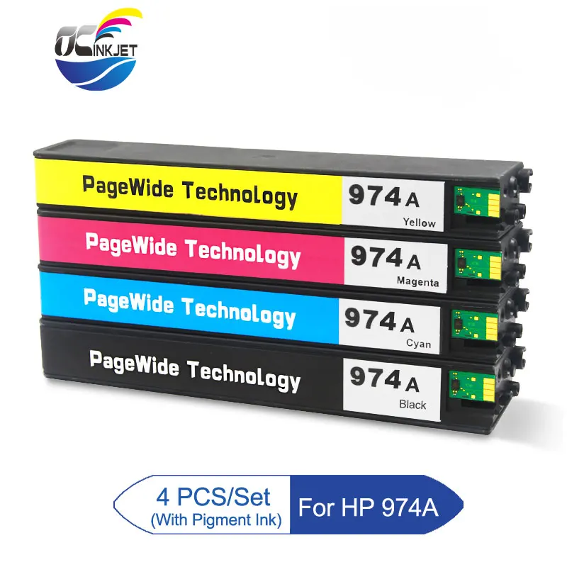 Cartucho de tinta remanufacturado para HP 974A, accesorio de tercera parte  para HP pageancho Pro 352dw 377dw 452dn 477dn 552dw 577dw P55250dw P57750dw| Cartuchos de tinta| - AliExpress
