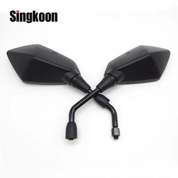 

motorcycle accessories 10mm Universal motorcycle mirror Black Side retroviseur moto FOR benelli trk 502 honda msx 125 vespa gts