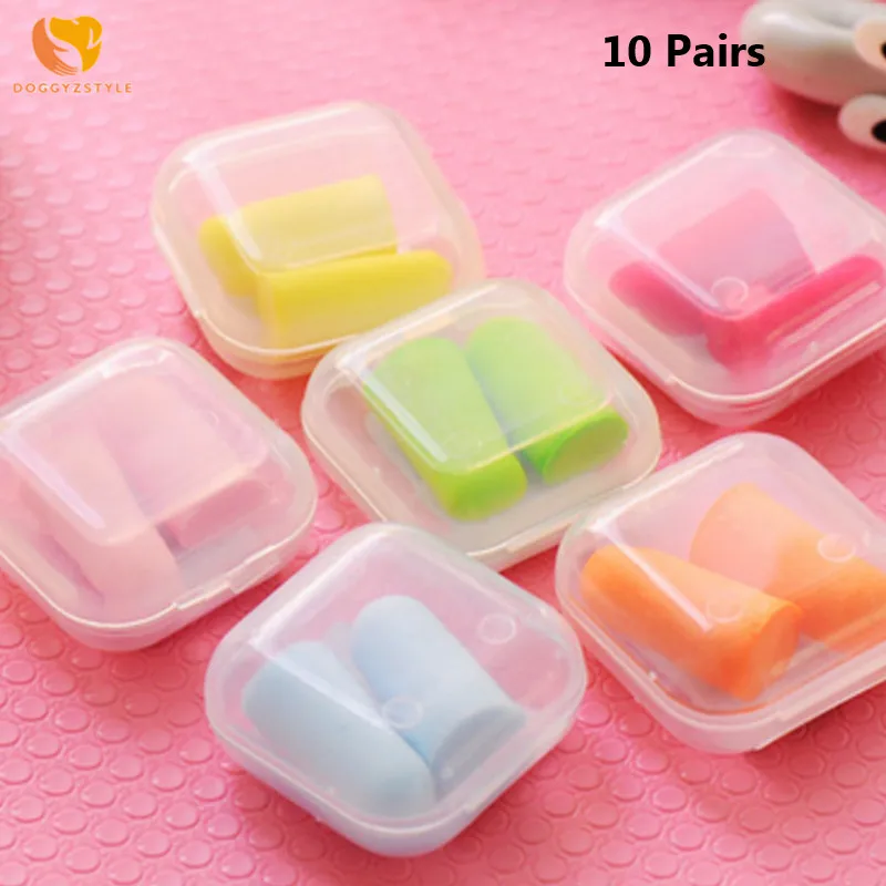 

10Pairs Comfort Earplugs Soft Foam Ear Plug Noise Reduction Foam Earplug Protective For Sleep Slow Rebound Earplugs