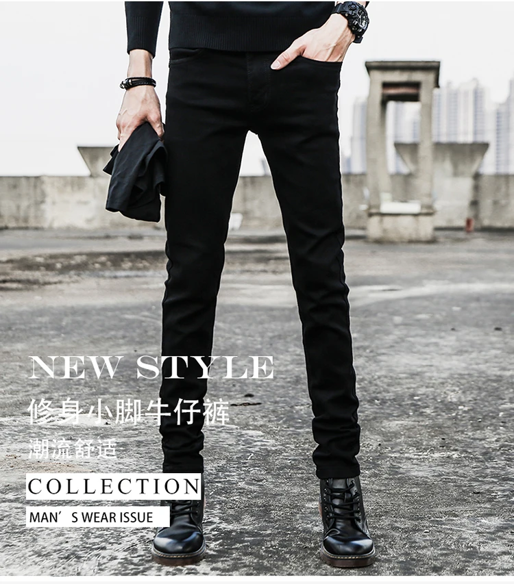Зимние флисовые новые мужские повседневные джинсы черные классические модные дизайнерские обтягивающие джинсы мужские высококачественные плотные облегающие джинсовые брюки