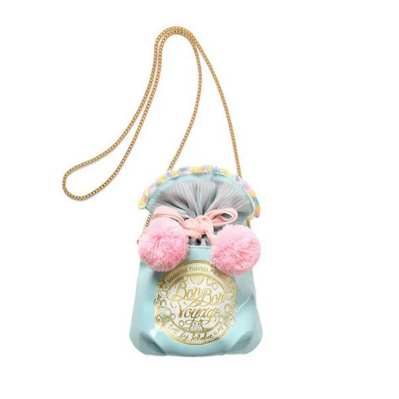 

Lolita Sweet Candy Color Pompoms Mini Bucket Bag Baby Girls Crossbody Bag Sugar Shape Children Shoulder Bag Small Coin Purse Bag