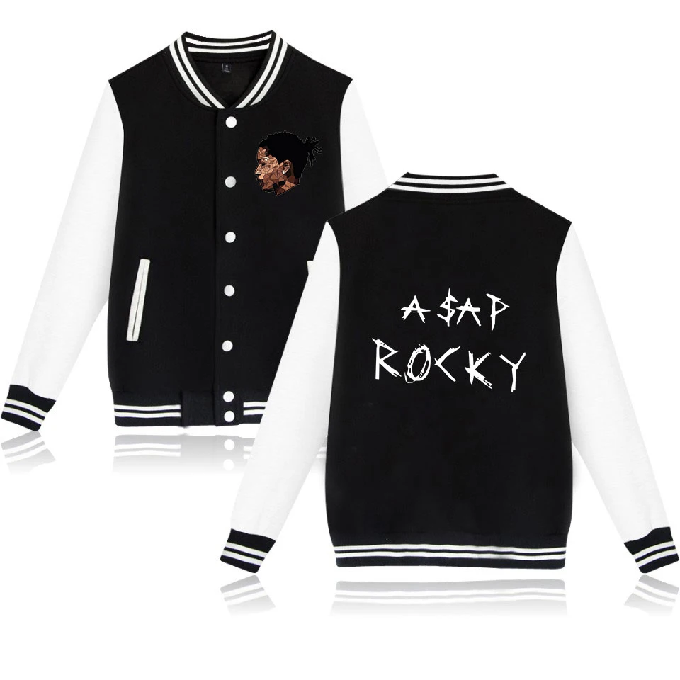 ASAP ROCKY Мужская ветровка с буквами мужская куртка-бомбер модный дизайн мужская куртка Университетского колледжа Мужская оптом