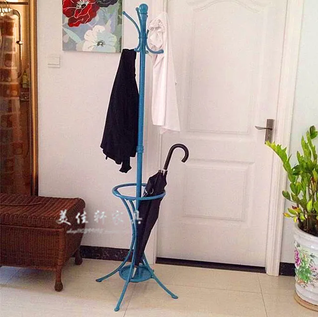 American Fashion Wrought Iron Paint Coat Rack Bedroom Hangers American Fashion Wrought Iron Paint Coat Rack Bedroom Hangers Hotel Towel Umbrella Stand