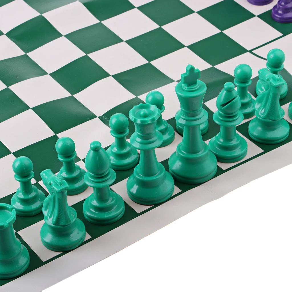 Soft Folding Chess Board Chessman Portable Set High Quality Games Camping Travel Home