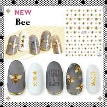 CA-197-198, пчелы, жук, стикеры 3D на ногти nail Art, наклейка, шаблон, сделай сам, инструмент для украшения ногтей