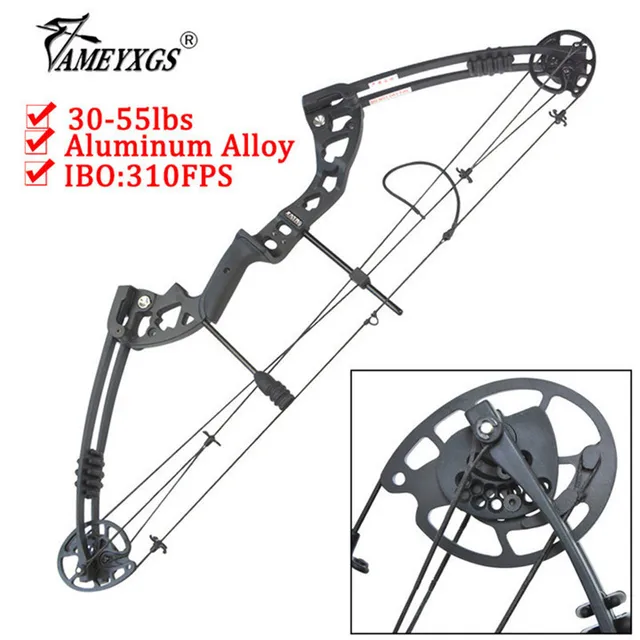  US $176.34 1set 55lbs Archery Compound 38inch 310FPS Pulley Adjustable Labor Saving Ratio 