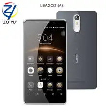 Leagoo m8 smartphone 3g android 6.0 handy 2g + 16g quad core mtk6580 5.7hd fingerprint id 13.0mp 3500 mah handy