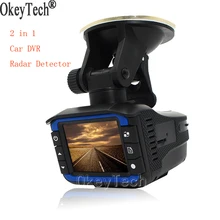 OkeyTech Mejor 2 en 1 Detector de Radar DVR Registrador de la Cámara Anti Radar g-sensor 140 Grados de Ángulo Ancho Ruso e Inglés Voz