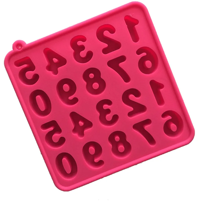 3D Numbers Fondant Cake Molds Soap Chocolate Mould For The Kitchen