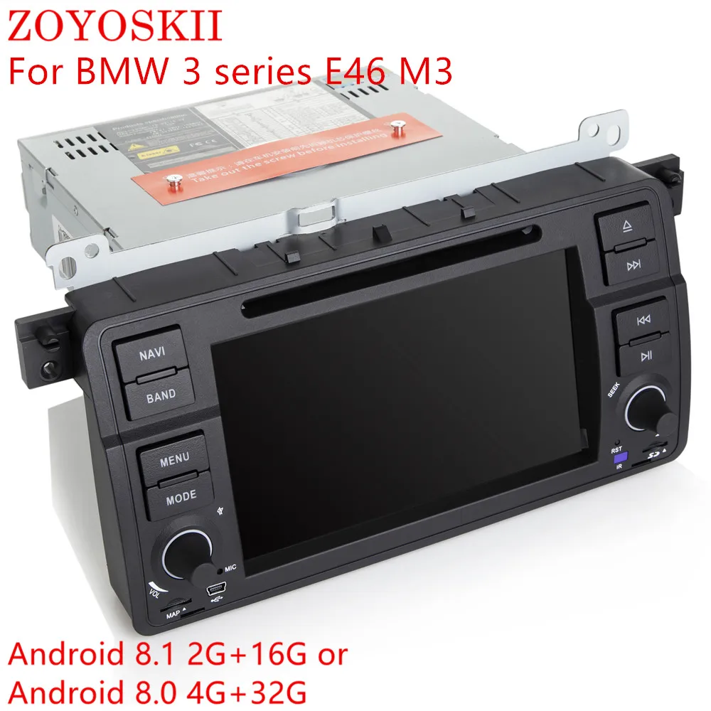

ZOYOSKII Android 8.0 8.1 7inch CAR DVD Radio GPS bluetooth Navigation player for BMW 3 series E46 M3
