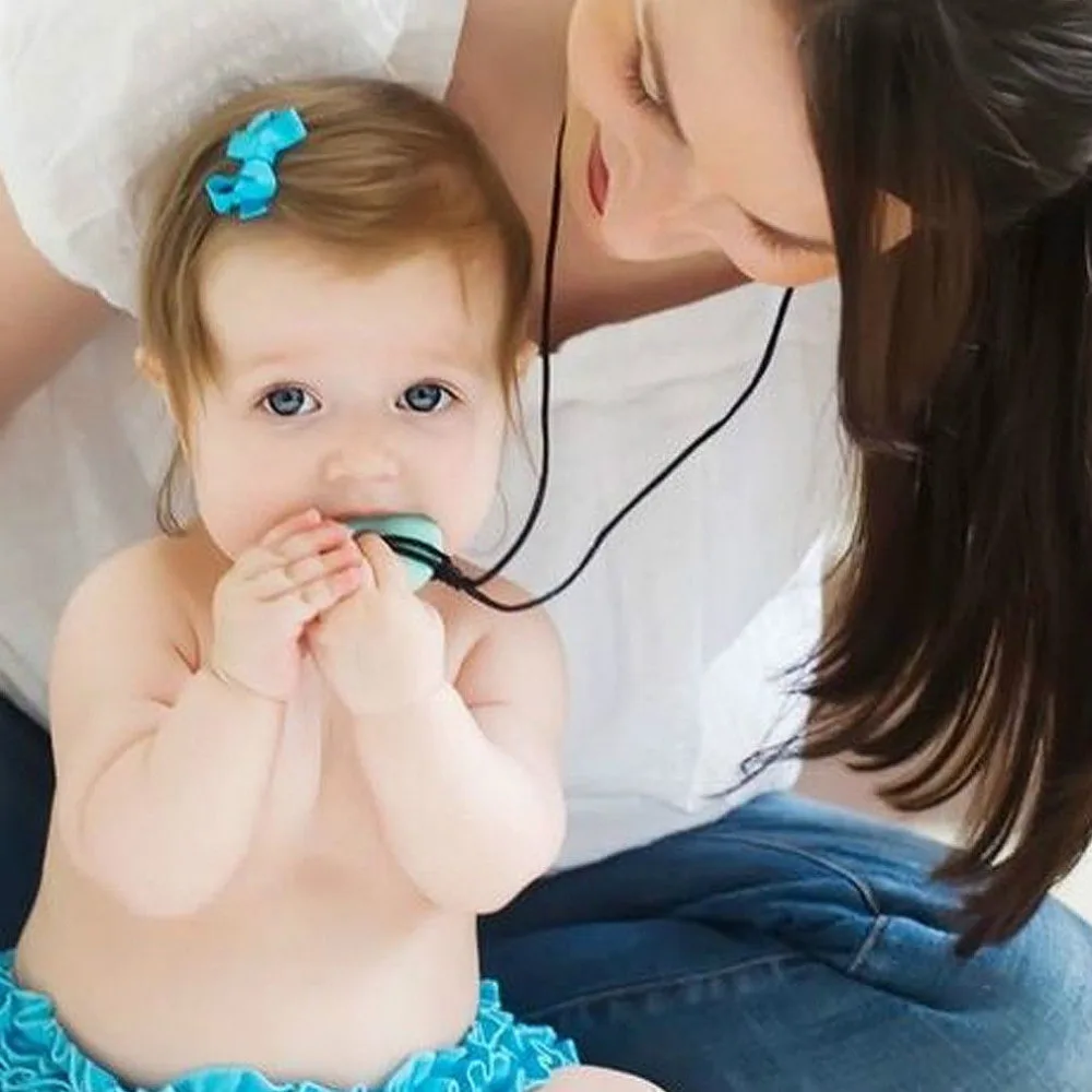 Mom Pendant Baby Chewy Necklace Infant Teether Durable Cute 7 Color