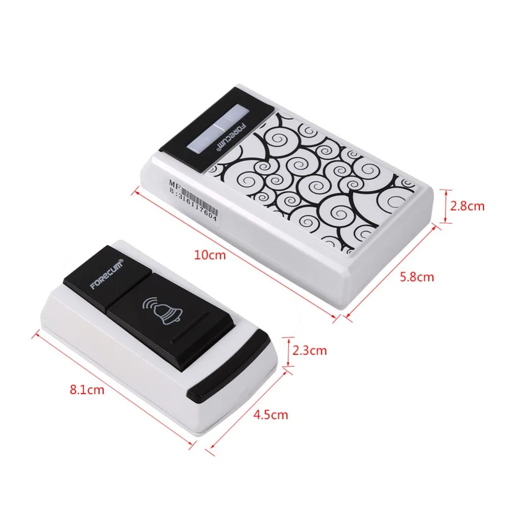 Wireless doorbell home security waterproof doorbell 36 songs are optional, 1 drag 1 / 1 drag 2 package optional Wireless doorbell home security waterproof doorbell 36 songs are optional, 1 drag 1 / 1 drag 2 package optional