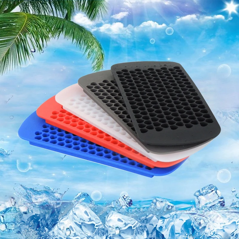 

160 Grids 1x1x1cm Heart Shape Silicone Ice Cream Tools Mold Mini Ice Cube Tray Mold Summer Goods 2019 Popular Selling