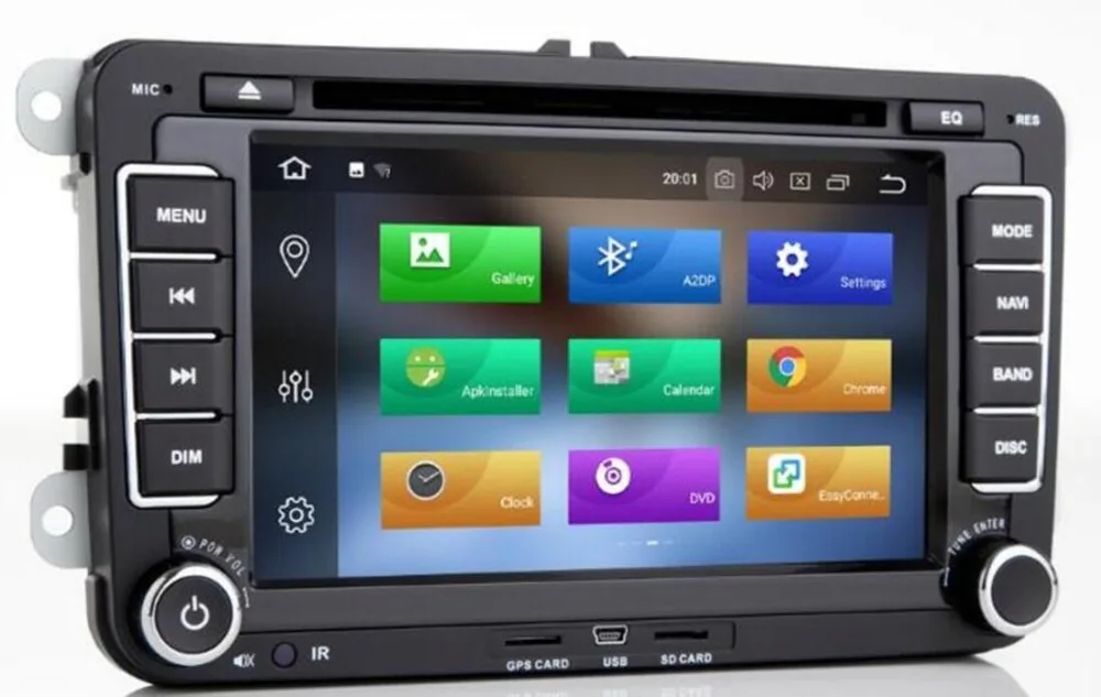 Top Android 8.1 multimedia 2 DIN CAR GPS For Seat Altea Leon Toledo volkswagen VW Passat b6 POLO golf 5 golf 6 touran passat CC DVD 1