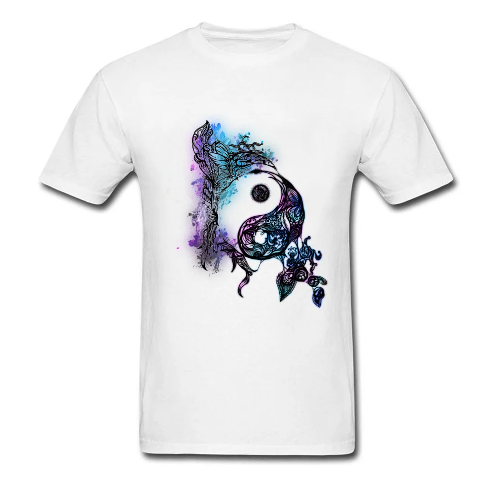Zen Doodle Yin Yang Magenta Tops T Shirt Labor Day Round Collar Pure Cotton Boy T Shirt Classic Top T-shirts 2018 New Fashion Zen Doodle Yin Yang Magenta white