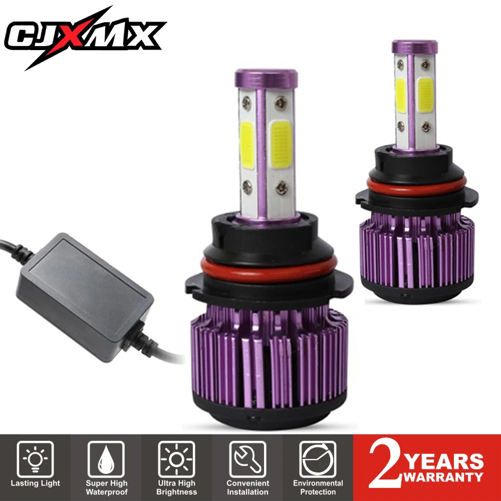 

CJXMX 2PC 4 Sides H4 H7 LED H11 HB3 9005 HB4 9006 9004 Car Headlight Bulb 12000LM/set 90W/Pair Led Auto Light 12V 24V 6500K Lamp
