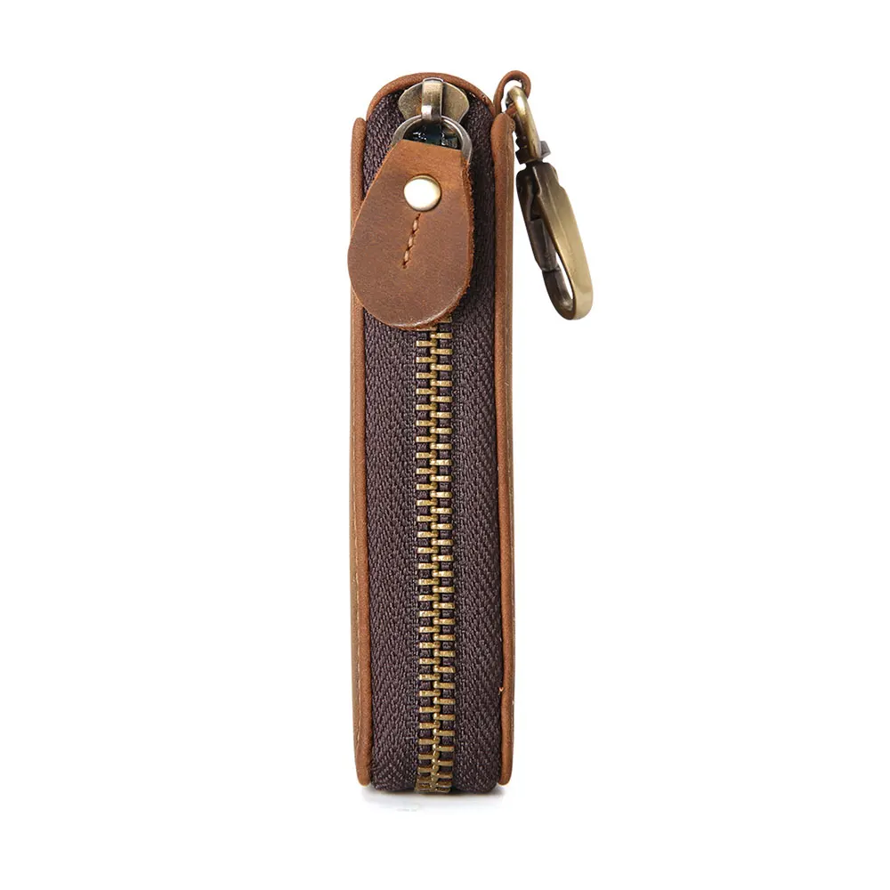 Joyir 100% Натуральная Кожа Ключевые Кошельки Женщины Key Holder Кошелек Мужчины молния