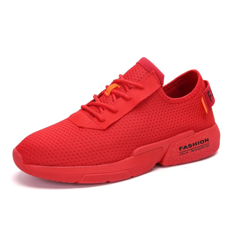 GNOME стильная подошва дизайнер Вулканизированная обувь для мужчин плюс размеры 47 дышащая спортивная мужская резиновая теннисная обувь - Цвет: Red