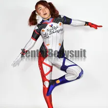 Костюмы Д. Ва Харли Квинн с 3D-принтом Zentai, боди DVA Harley, костюм для косплея на Хэллоуин, комбинезон